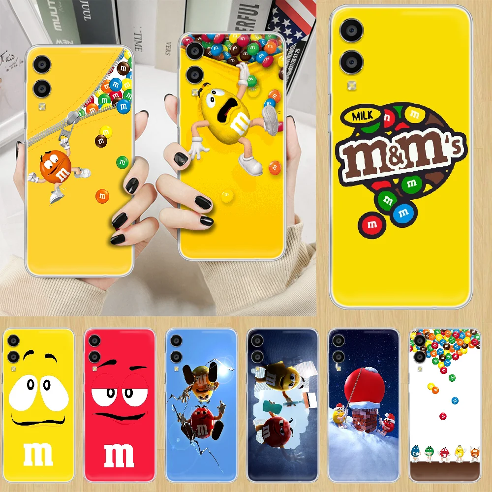 

MMS Chocolate Cute Phone Case hull For HUAWEI honor nova v 5 7 8 9 10 20 30 C A X Lite Pro transparent coque painting cover