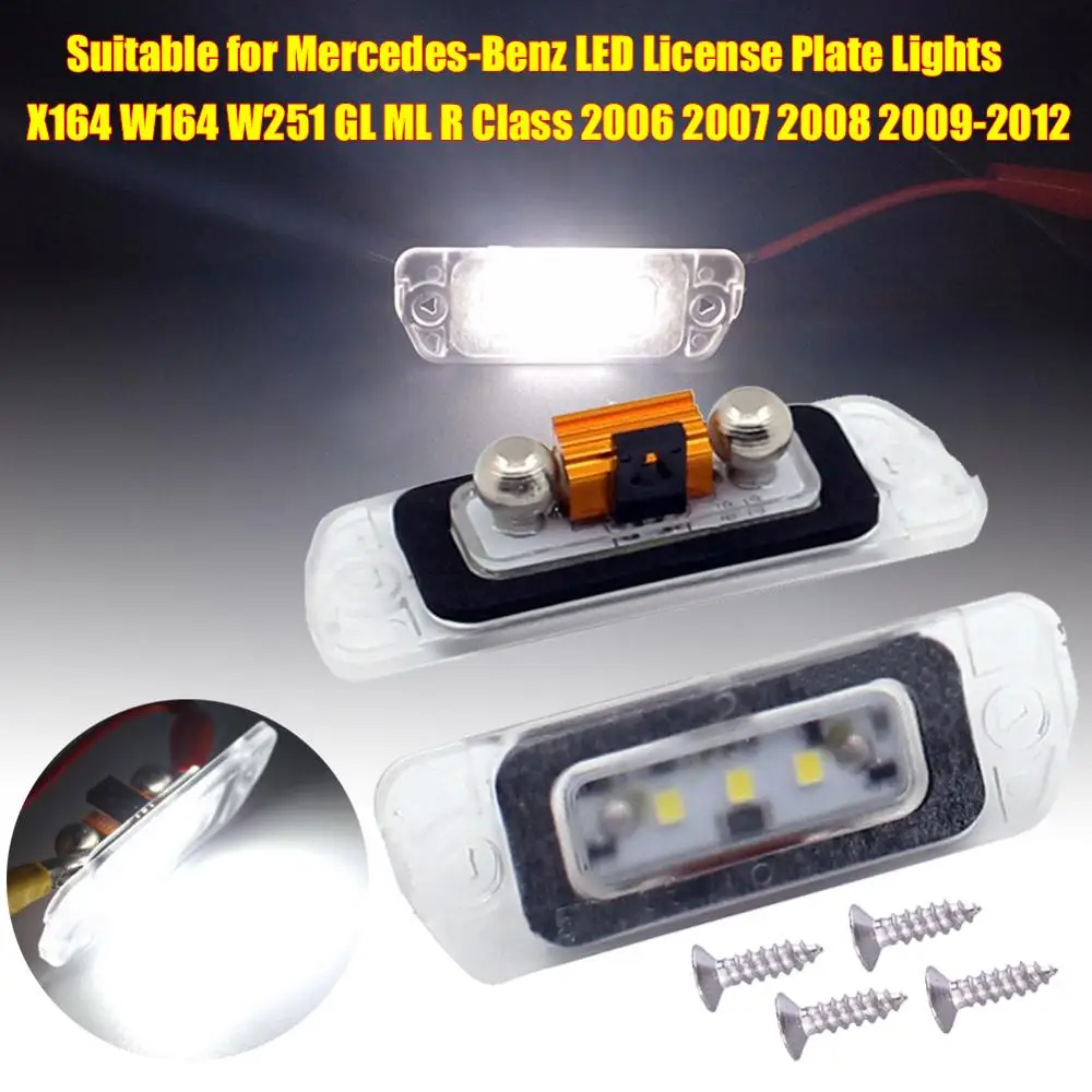Suitable for Mercedes Benz LED License Plate Lights X164 W164 W251 GL