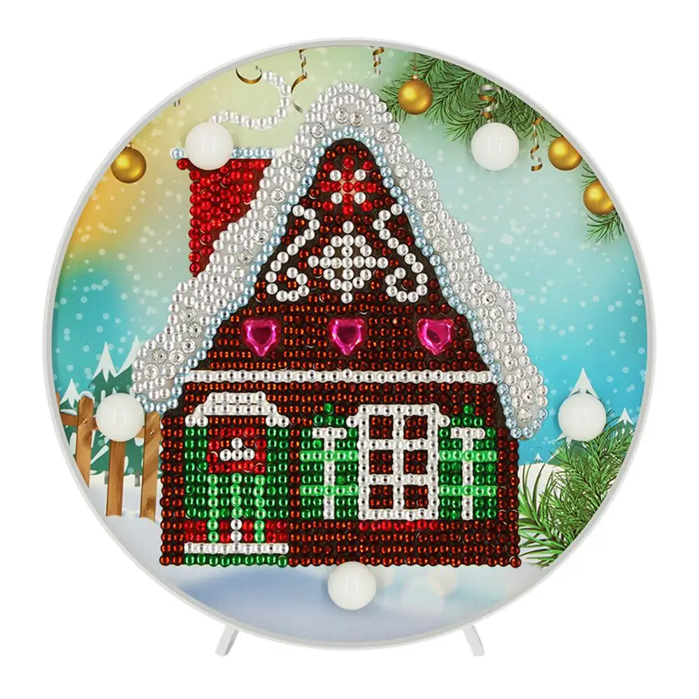 DIY светодиодный алмаз живопись светильник лампа с вышивкой полностью