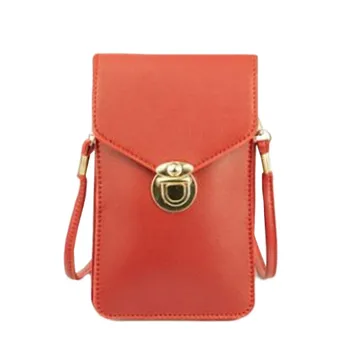 

card holder wallet Fashion Casual Solid Hasp Contact Leather Straddle Contact Screen Mobile Phone Bag кошелек для монет