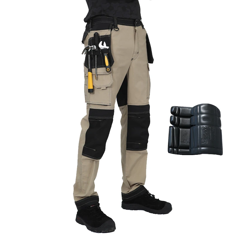 Mens Work Pants Work Pants for Men Multifunctional Work Trousers Workwear Pants With Reflective Tapes