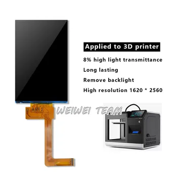 

6 inch Monochrome Lcd Display 2k Screen+ Driver Board NO Backlight Polarizing Filter High Transmittance DLP SLA 3d Printer