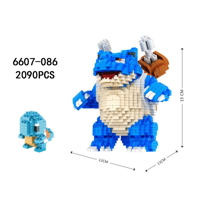 Poke игра gosanke Эволюция нанокирпич Bulbasaur Venusaur чармандер Чаризард белка Blastoise микро алмазный блок игрушки