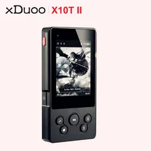 XDUOO X10T II Профессиональный цифровой проигрыватель музыки Bluetooth MP3 плеер DSD256 PCM 384HKz/32 бит Поддержка Optocal/AEX/USB выход