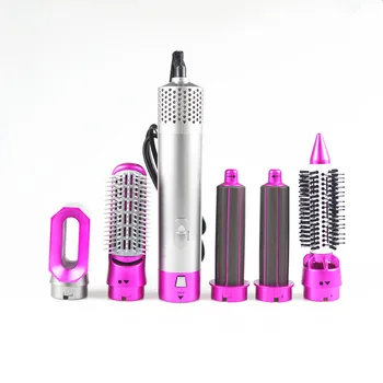 

Electric Hair Dryer Blow Dryer Hair Curling Iron Rotating Brush Hairdryer Hairstyling Tools Professional 5 In 1 hot-air brush