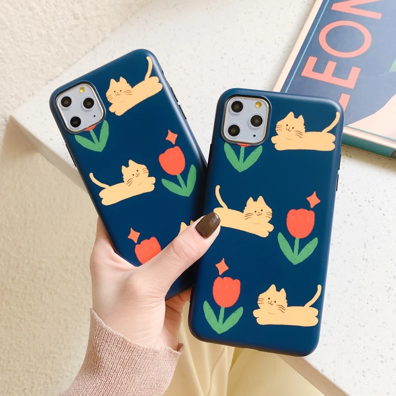 Мультяшный милый простой чехол s для iphone 11 11Pro Max XR X XS Max 6 7 8 plus чехол для телефона чехол