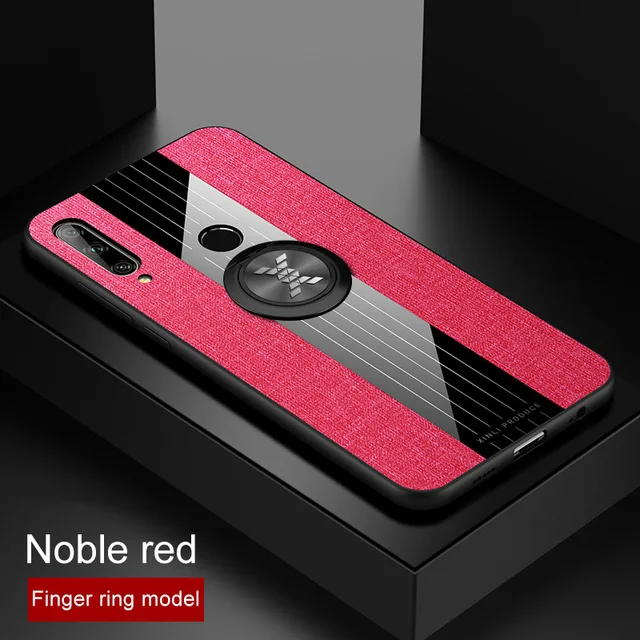Red With Ring Роскошное кожаное кольцо Броня Чехол-держатель для huawei Honor 9X Global Endtion/9X Premium STK-LX1 6,59 ''чехол Honor9X 9 X X9 - Цвет: Red With Ring