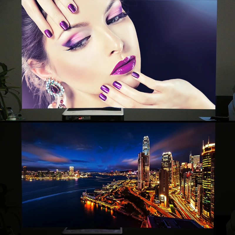 Проектор светодиодный Caiwei A9/A9AB 1080p Full HD Android Wi Fi Bluetooth hdmi VGA AV USB|Проекторы для