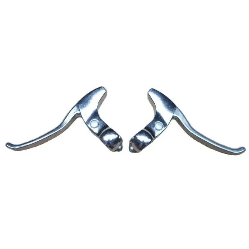 Bicycle Brake Handle Bicycle Brake Handle Aluminum Silver For Folding Bike Lever Modification Fixed Gear Fixie Accessories Road Cycling Vintage Retro