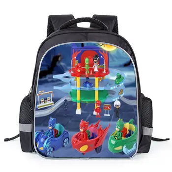 

PJ Masks Boy Backpack Kids Rucksack Children Cartoon Figure Bookbag Child Teenager School Bag Pack Student Satchel Birthday Gift
