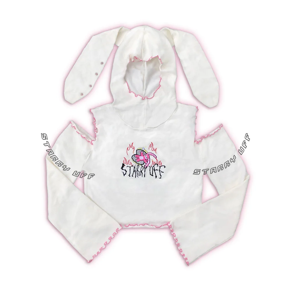 STARRY UFF Original Design Big Rabbit Ear Hoodie
