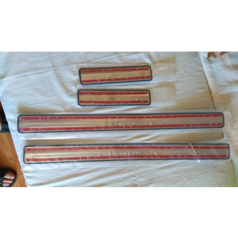 4 шт./лот автомобильные аксессуары Накладка на порог из нержавеющей стали для Nissan