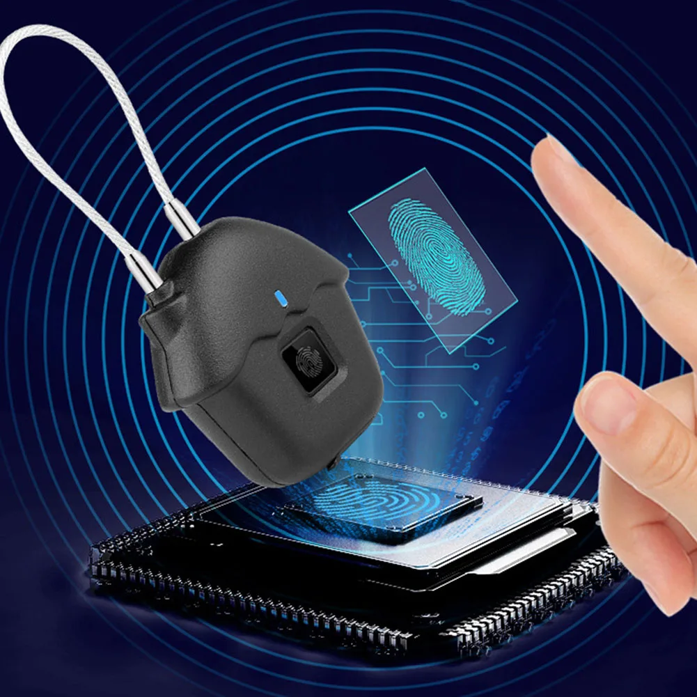 Багаж USB Перезаряжаемый без ключа замок отпечатков пальцев цинковый сплав Умный Замок Мини домашняя Противоугонная дверь Портативный биометрический