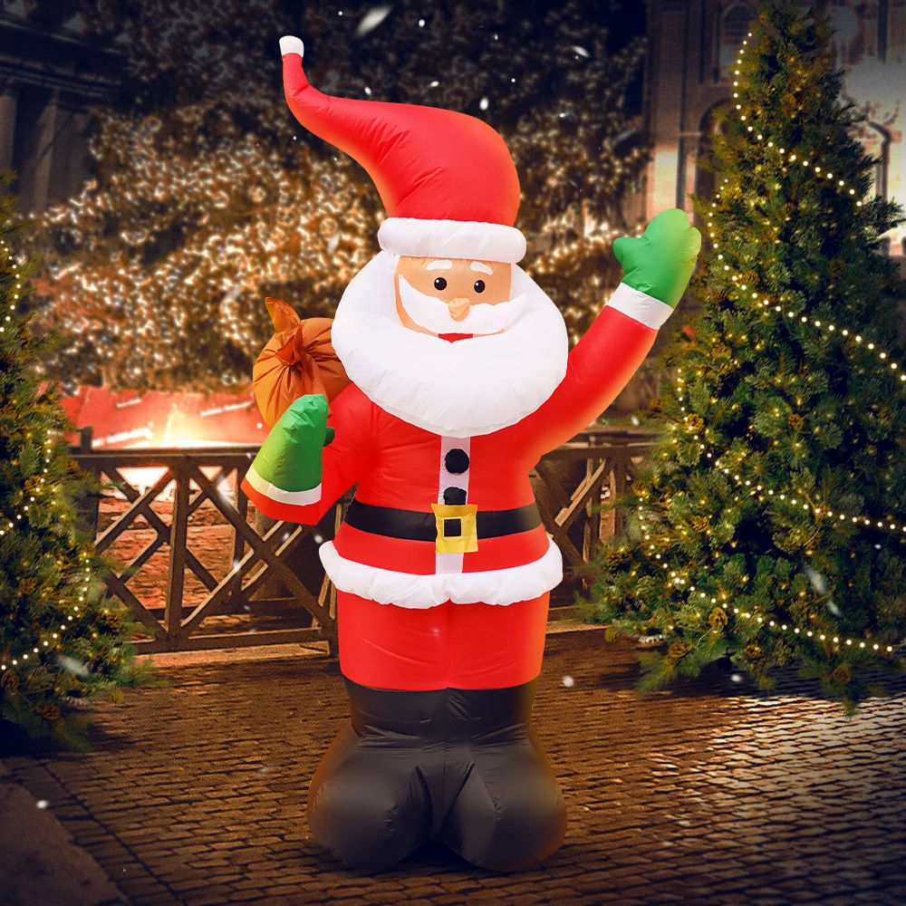 

Santa Claus Inflatable Decoration Outdoor Garden Yard Xmas Party Decor Ornaments Accessories