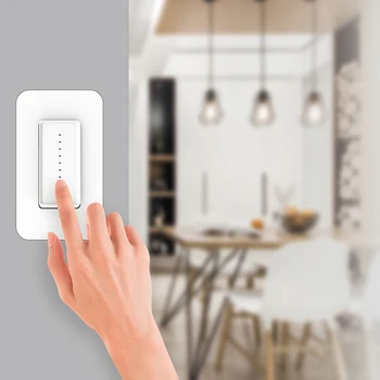 

Home Smart Wifi LED Light Dimmer Switch For Fan Controller Lamp Supports Google Assistant / Alexa / IFTTT APP Remote Control