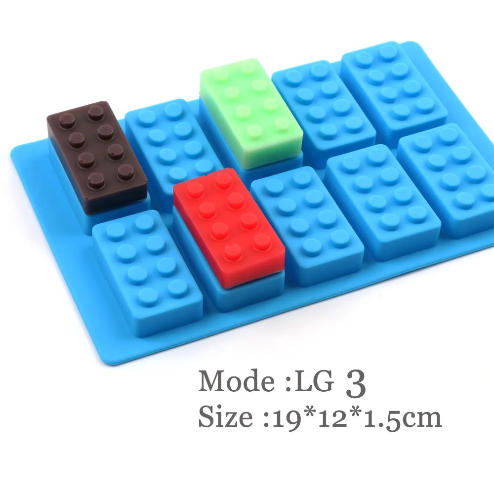 Силиконовые Lego строительные блоки 3D DIY форма для рукоделия мыла с 10 отверстиями и