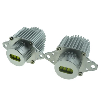 

4000LM Angel Eye Light Silver Gray LED Halo Ring Bulb Waterproof For BMW E90 E91 LCI 2008-2011