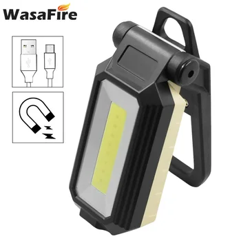 

Foldable COB LED Working Flashlight USB Rechargeable Work Lamp Magnetic Inspection Lamp Car Repairing Camping Emergency Lights