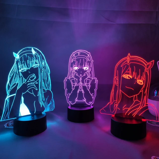 Anime Darling In The Franxx Lamp, Zero Two 02 Night Lights Figures