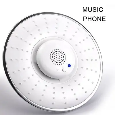 

Multifunctional Music 6 Inch ABS Top Shower Waterproof Detachable Bluetooth Speaker Music & Phone Shower Nozzle Spray Bathtoom