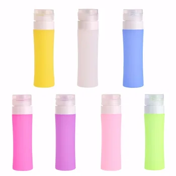 

Mini portable Refillable Silicone Bottle Traveler Lotion Shampoo Bath empty Containers 80ML Useful Dropshipping Hot sale