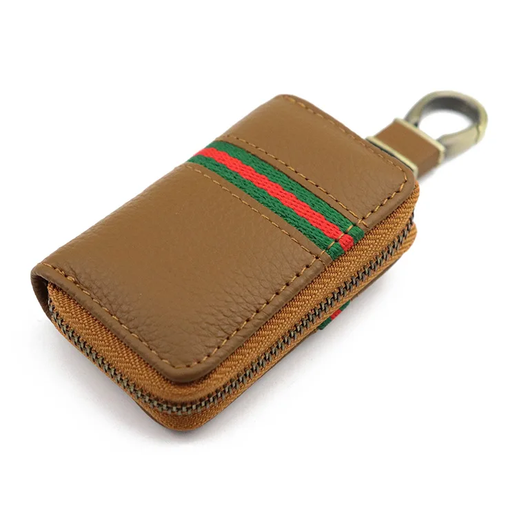 

Ma qi Meal First Layer of Leather Fine Lines Creative Simple Thick Large Head Buckle Portable Versatile Cool Three-Color Car Key