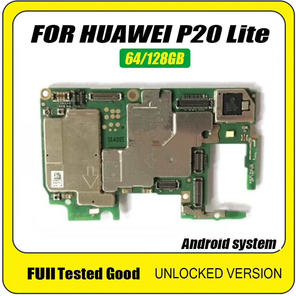 Оригинальная материнская плата с чипом для HUAWEI P20 LITE 100% Clean 64 ГБ 128 ROM 4 Гб RAM ОС Android|Антенны мобильных