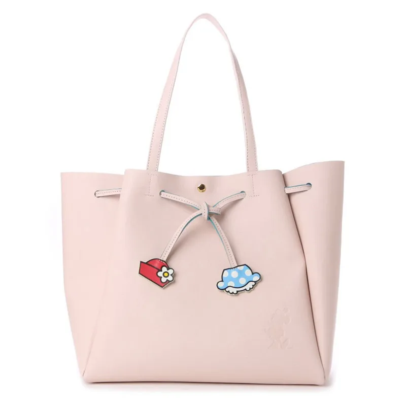 Дисней Минни Микки Маус мультфильм PU сумка большой емкости Досуг Мумия должна сумка На открытом воздухе путешествия модная сумка прекрасные подарки - Цвет: 3