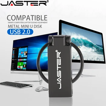 

JASTER 2.0 usb Mini metal laser engraver custom logo flash drive pendrive 4GB 8GB 16GB 32GB 64GB 128GB gift (10 PCS free LOGO)
