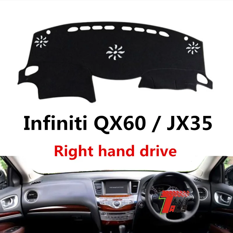 Taijs правый руль приборной панели автомобиля крышка для Infiniti QX60/JX35 охраны окружающей среды материал Дакрон коврик