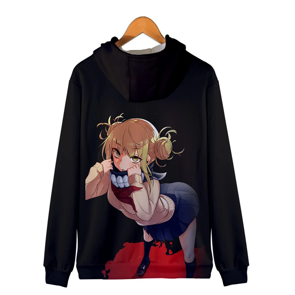 My Hero Academia Off Harajuku Anime White Zipper Hoodies