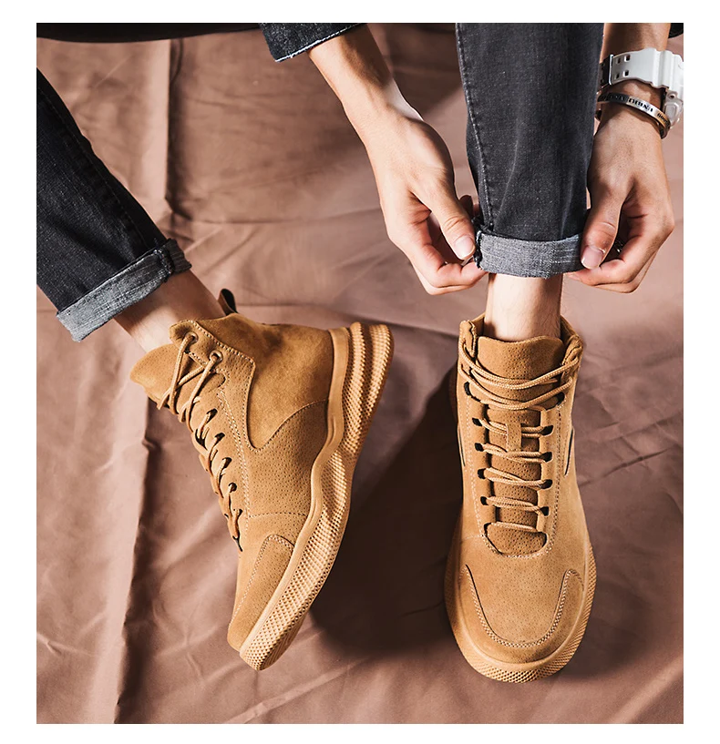 Модные мужские ботинки; chaussure homme; рабочие ботинки; Мужская Осенняя Повседневная обувь; Krasovki Tenis Masculino Adulto Werkschoenen