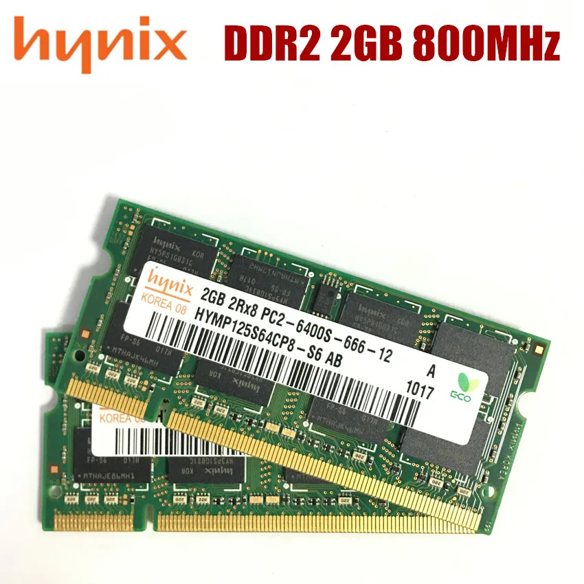 Hynix Chipset DDR2 4GB 2GB 1GB PC2 6400S Laptop RAM 4G 2G 1G 800 MHz Notebook Laptop Memory