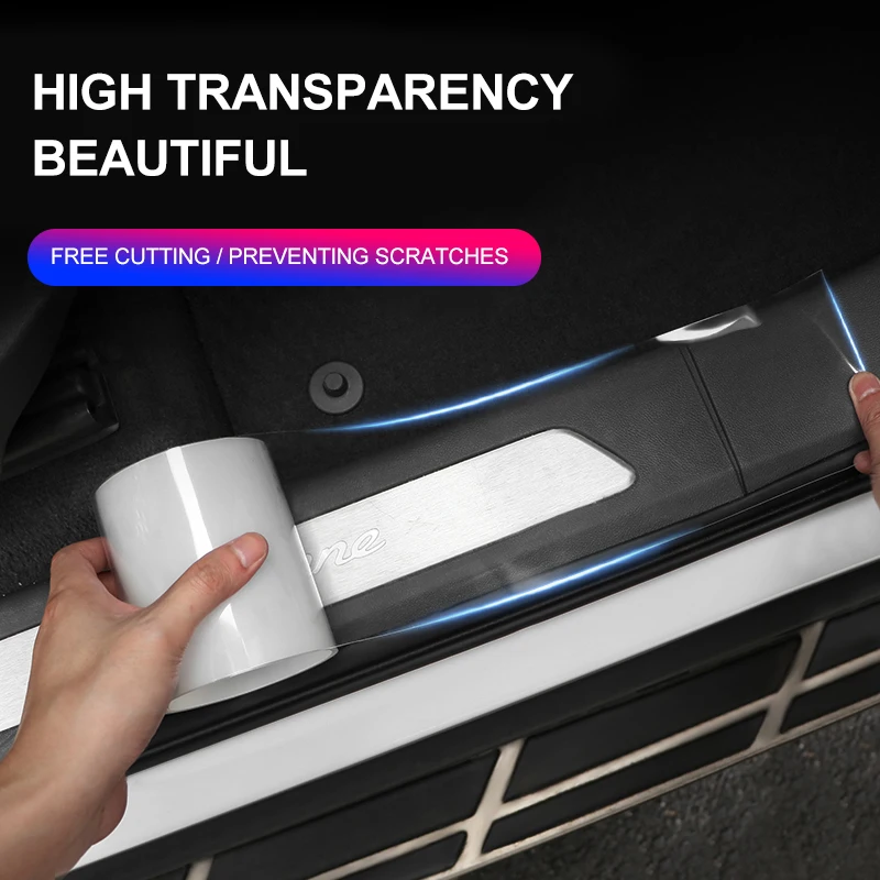 

New Car Stickers Auto Interior Protector Film Door Edge Protective Glue Automobiles Trunk Door Sill Full Car Body Accessories