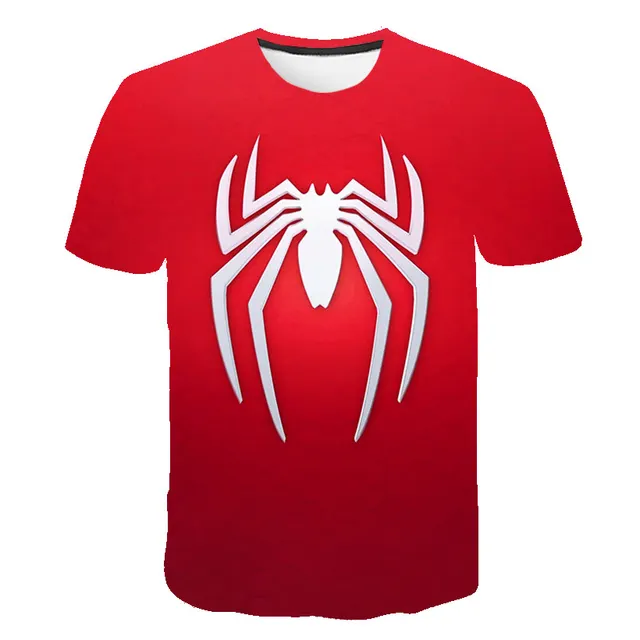 Spider Pattern 3D Printed T-shirt Fashion Hip Hop T Shirt 1