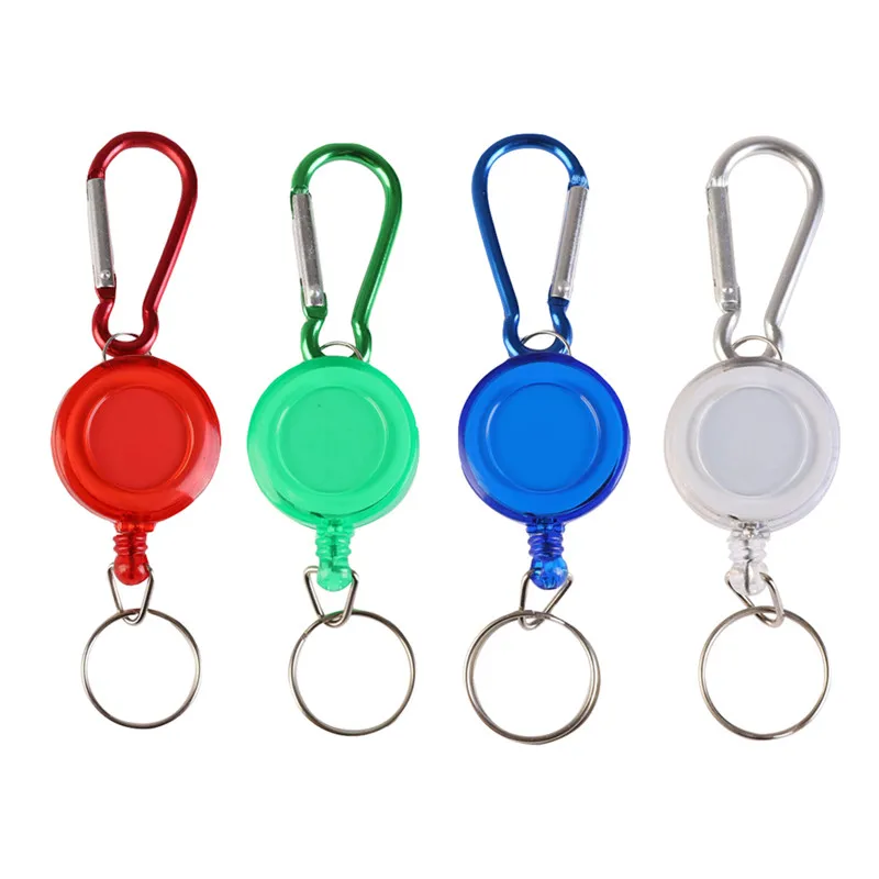 Fly Fishing Rope Tape Measure Tools Fly Fishing Carabiner Clip Retractor  Keychain Retractable Reel Badge Holder Portable