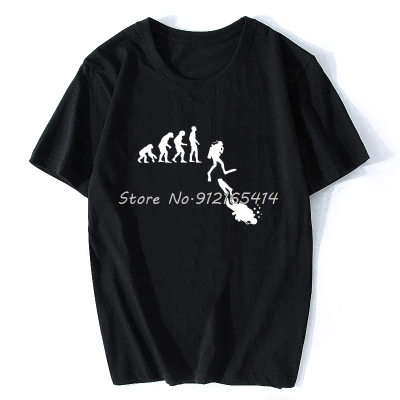

Evolution Scuba Diving Normal People T Shirt Dive Instructor Long Sleeve Tshirt Men Print Awesome SpearFishing Tops Tees
