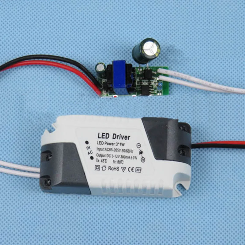 

Lamp LED Driver Light Power Supply Plastic Home Netzteil 300mA 1-3W/4-7W/8-12W/12-18W Transformator Hot