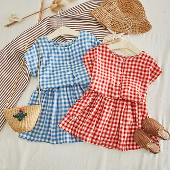 

Baby Short Sleeve Girl Dress Plaid Patchwork Princess Baby Girl Dress 2020 Newborn Party Birthday Dress Toddler Girl Clothes 0-2