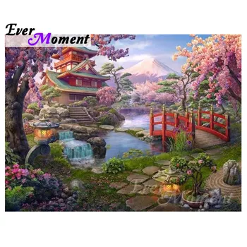 

Ever Moment Diamond Painting Beautiful Scenery Landscape Full Square Resin Diamond Mosaic Embroidery Handicrafts Decor 4Y343