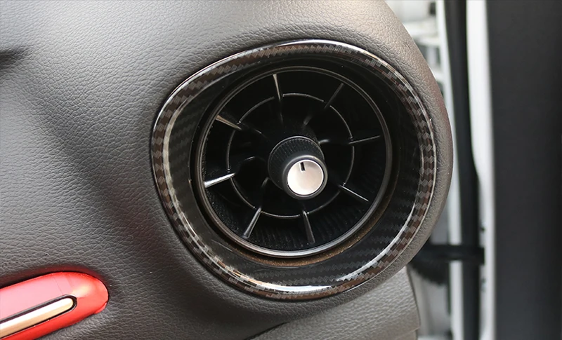 Для Kia K3 Forte Cerato автомобильный Стайлинг ABS углеродное волокно внутренняя сторона вентиляционное отверстие выход крышка отделка авто аксессуары