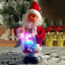Рождественские праздничные игрушки для дома, праздничные игрушки, детские рождественские украшения для подарков, электрическая трясущаяся кукла Санта, игрушки, украшения для детей