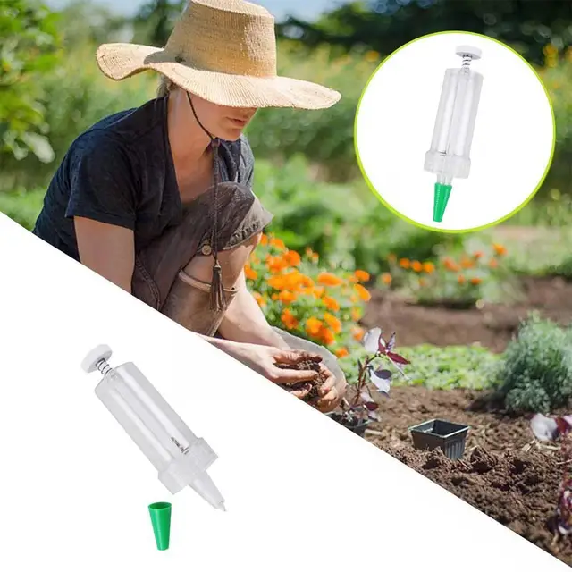 1 Dcs Mini Seeder Vetőgép -Adagolás Kézi Vetőgépek Virágpot Virágmag Ültetvény Kerti Készlet Ágy Szerszámok Kellékek - Image 4