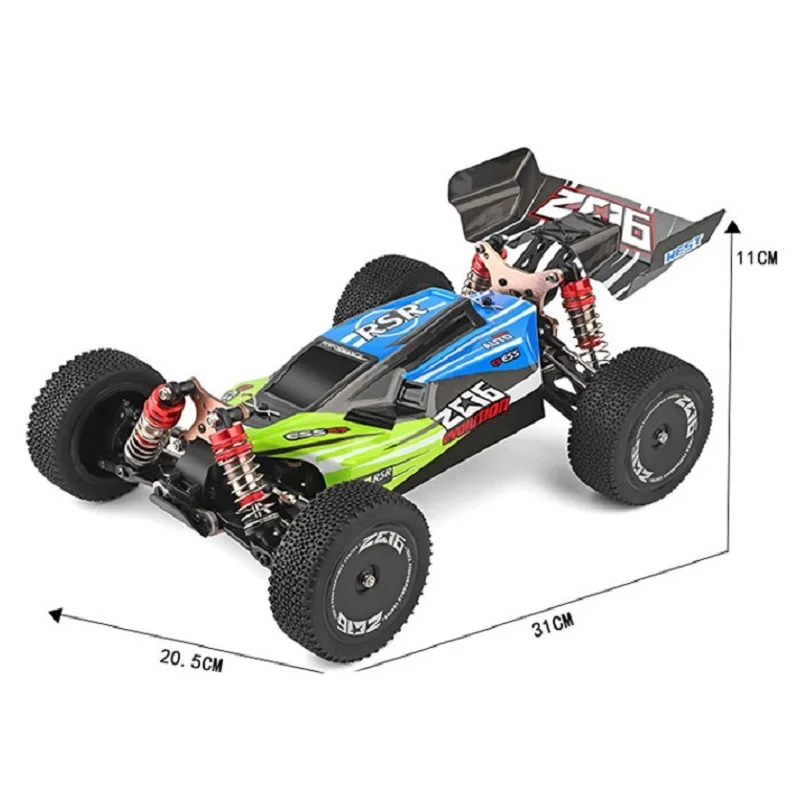 WLtoys 144001 A959B 레이싱 RC카, 70 KM/H 2.4G 4WD 전기 고속 자동차, 오프로드 드리프트 원격 제어 어린이 장난감