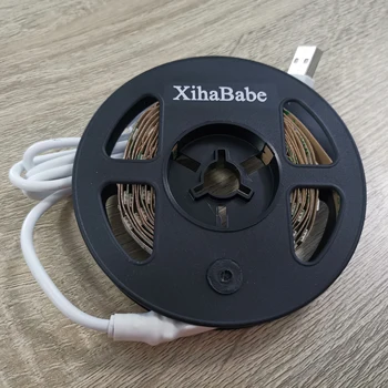 

XihaBabe LED Strip Light with RGB Remote Control USB DC12V for TV Desktop Screen BackLight Diode Tape