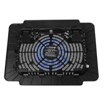 

Laptop Cooler Cooling Pad Base Big Fan USB Stand For 14 Inch LED Light Notebook