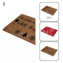 

Polyester Great Water Absorption Shower Mat Lightweight Christmas Floor Carpet Wear Resistant for Home
