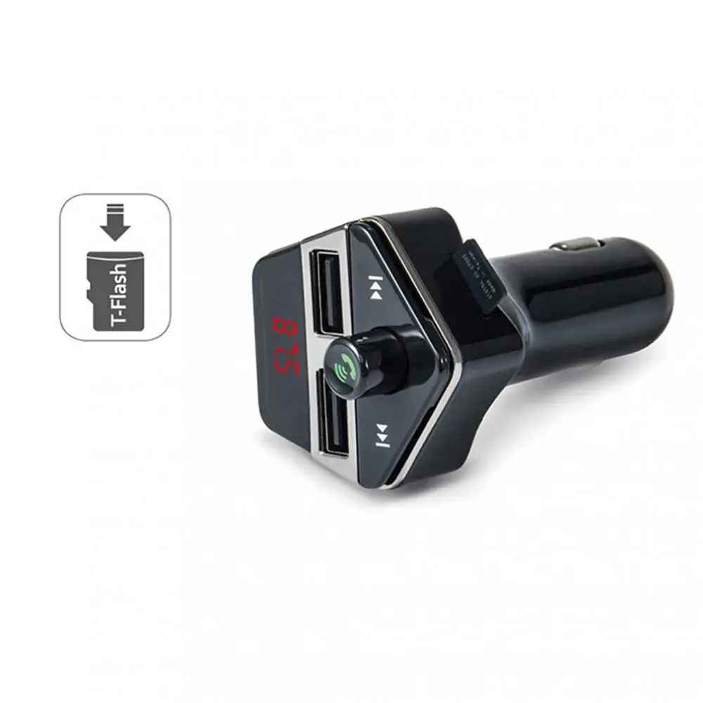 ЖК-комплект беспроводной связи bluetooth для автомобиля fm-передатчик радио плеер Handsfree авто стерео MP3 музыкальный плеер Зарядное устройство для мобильных телефонов