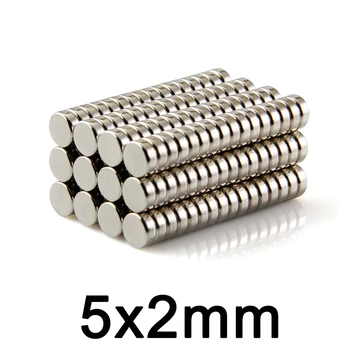

100/200/300pcs 5x2 Neodymium Magnet 5mm x 2mm N35 NdFeB Permanent Small Round Super Powerful Strong Magnetic Magnets Disc 5*2mm