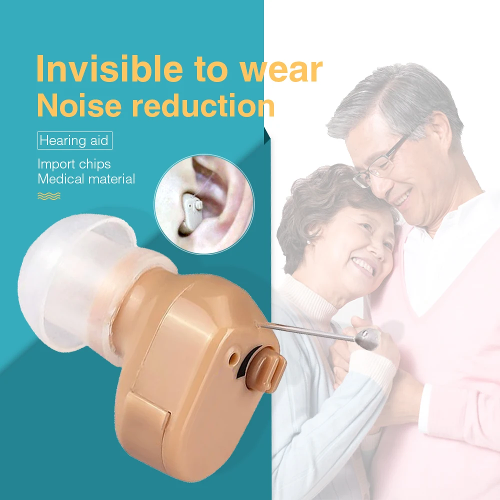 In Stock USA Warehouse AXON K-188 CIC Mini Hearing Aids Hidden Ear Adjustable Invisible Sound Amplifier Battery Style | Красота и